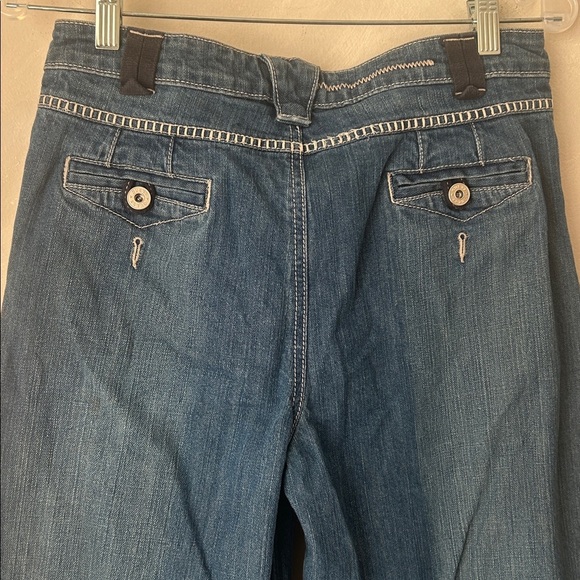 Y2K Guess Jeans wide leg asymmetrical embroidered boho vintage low-slung - Picture 7 of 10